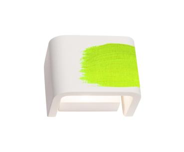 MANA, Leuchtenschirm, B/H/T 13,5/10/9,9 cm, Gips, weiß