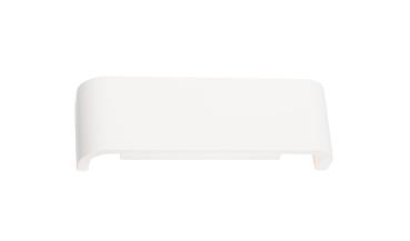 Preview: MANA, Leuchtenschirm B/H/T 30,9/9,5/7,4 cm, Gips, weiß