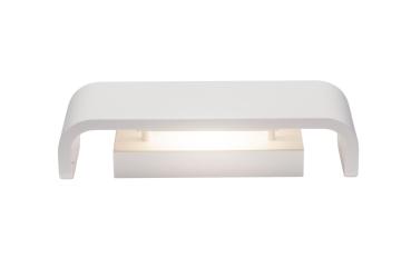 Preview: MANA, Leuchtenschirm B/H/T 30,9/9,5/7,4 cm, Gips, weiß