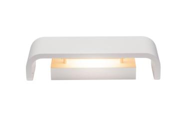 MANA, Leuchtenschirm B/H/T 30,9/9,5/7,4 cm, Gips, weiß