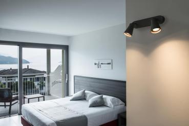 Preview: AVO, Indoor Wand- und Deckenaufbauleuchte, QPAR51, schwarz, max. 50 W