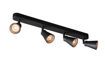 AVO, Indoor Wand- und Deckenaufbauleuchte, QPAR51, schwarz, max. 50 W