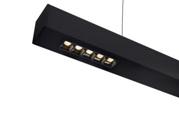 Preview: Q-LINE®, LED Indoor Pendelleuchte, 1 m, BAP, schwarz, 4000 K
