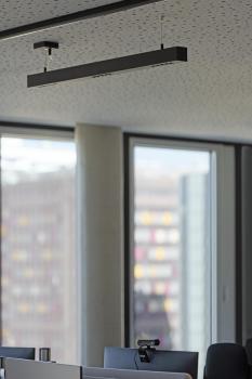 Preview: Q-LINE®, LED Indoor Pendelleuchte, 1 m, BAP, schwarz, 4000 K