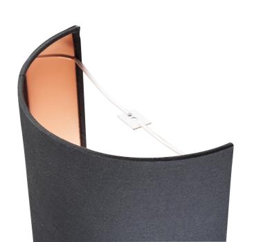 FENDA Halbschirm, schwarz/Kupfer