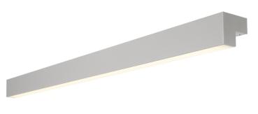 L-LINE 120, Wand- und Deckenleuchte, IP44, 3000 K, silber