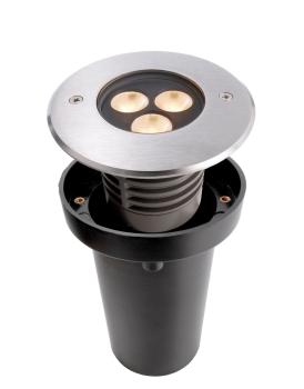 Bodeneinbauleuchte - Bodeneinbauleuchte I, 5,8 W, 3000 K, Silber