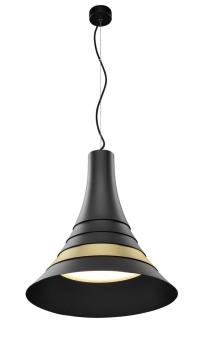 BATO 45, LED Indoor Pendelleuchte, schwarz/messing, LED, 2700 K
