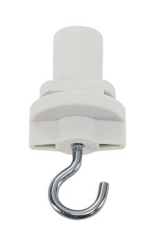 HAKEN, für S-TRACK Hochvolt 3Phasen-Aufbauschiene, verkehrsweiß