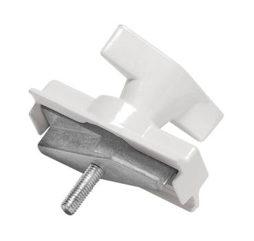 MECHANISCHER ADAPTER, für S-TRACK Hochvolt 3Phasen-Aufbauschiene, verkehrsweiß