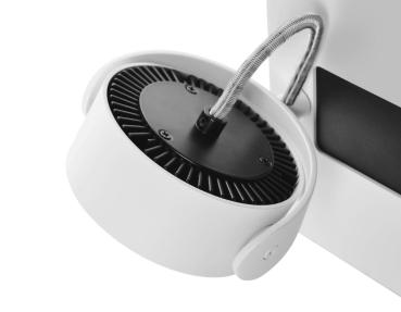 Preview: TEC KALU, LED Indoor Wand- und Deckenaufbauleuchte, double weiß/schwarz 60° 3000 K