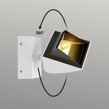 Preview: MERADO FLOOD, LED Indoor Wandaufbauleuchte, weiß, 3000 K, 40°