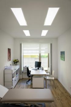 PANEL, 1200x300 mm LED Indoor Deckenaufbauleuchte,4000 K, silbergrau