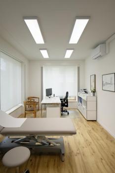 PANEL, 1200x300 mm LED Indoor Deckenaufbauleuchte,4000 K, silbergrau