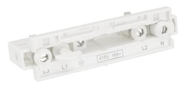 Preview: EUTRAC®, Längsverbinder mit Einspeisemöglichkeit, verkehrsweiss