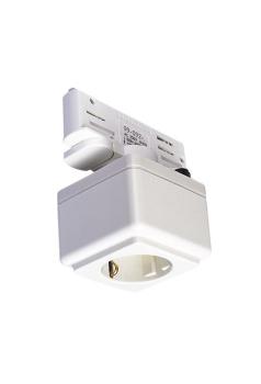 STECKDOSE, für EUTRAC Hochvolt 3Phasen-Aufbauschiene, weiß