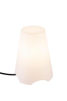 KIROCONE, Outdoor Tischleuchte, E27, IP44, weiss, max. 60 W