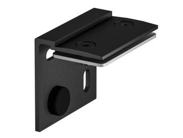 H-PROFIL Wandhalterung, schwarz