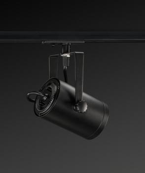 Preview: EURO SPOT TRACK SPOT, schwarz, QPAR51 25 W, inkl. 1P.-Adapter