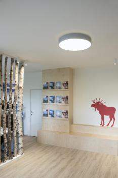 MEDO 60 AMBIENT, LED Indoor Wand- und Deckenaufbauleuchte, DALI, silbergrau, 3000/4000 K