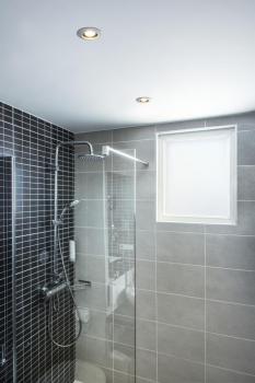 VARU, Outdoor Deckeneinbauleuchte, schwarz/weiß, IP20/65