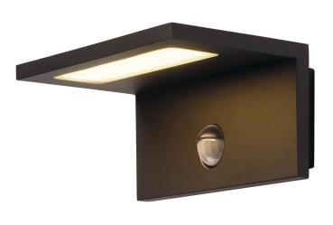 ANGOLUX SENSOR WL, LED Outdoor Wandaufbauleuchte, IP44, anthrazit, 3000 K