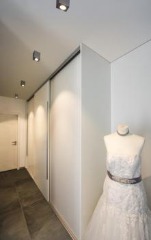 Preview: TRILEDO, Indoor Deckenaufbauleuchte, QPAR51, alu br., max 10 W