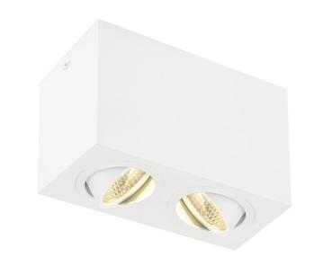 TRILEDO Double, LED Indoor Deckenaufbauleuchte, weiß, 3000 K, 16 W