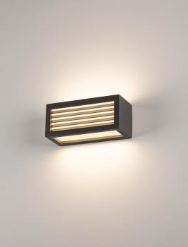 Preview: BOX-L, LED Outdoor Wand- und Deckenaufbauleuchte, anthrazit, IP44, 3000 K, 19 W