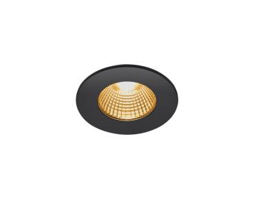 Preview: PATTA-I, LED Outdoor Deckeneinbauleuchte, rund DL IP65 schwarz 1800-3000 K