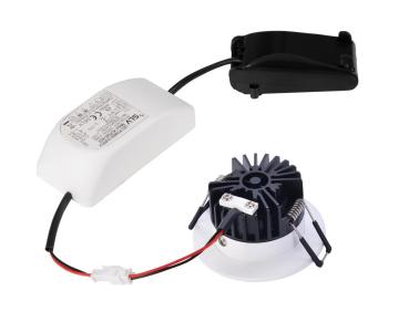 Preview: PATTA-I, LED Outdoor Deckeneinbauleuchte, rund DL IP65 weiß 1800-3000 K