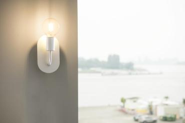 FITU, Indoor Wandaufbauleuchte, E27, weiß, max. 24 W