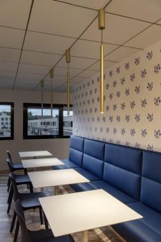 Preview: HELIA 30, LED Indoor Pendelleuchte, soft gold, 3000 K, Aufbauversion