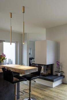 HELIA 30, LED Indoor Pendelleuchte, soft gold, 3000 K, Aufbauversion