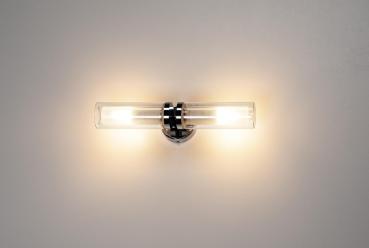 WL 106, doppel Glas, chrom 2xE14