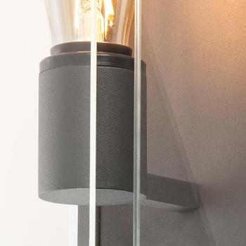 Preview: QUADRULO, E27 Outdoor Wandaufbauleuchte anthrazit