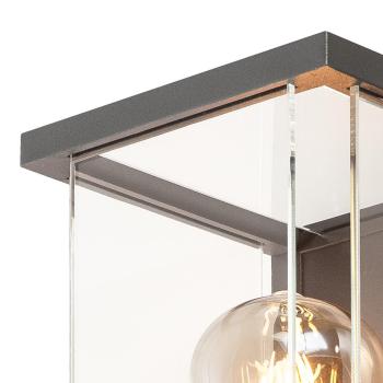 Preview: QUADRULO, E27 Outdoor Wandaufbauleuchte anthrazit