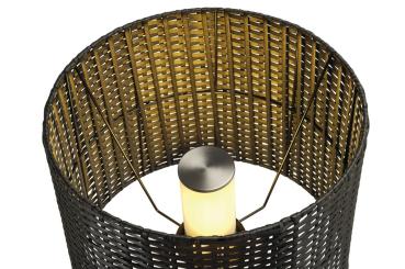 Preview: ADEGAN MANILA, PE Rattan anthrazit + SST 304 + Granit G654, E27, max. 15 W