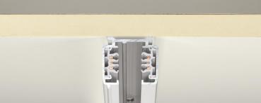 S-TRACK 3 Phasen Aufbauschiene, DALI, PHASE, 4 m, weiß