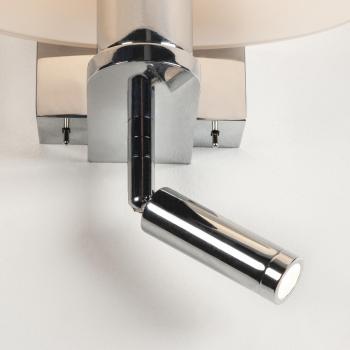 Preview: KENKUA SPOT, E27, Indoor LED Wandaufbauleuchte, chrom, 3000 K