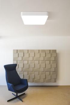 Preview: MEDO 60, Indoor LED Deckenaufbauleuchte, weiß, 3000 K