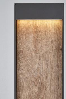 Preview: FLATT POLE 100, Outdoor LED Stehleuchte, 3000/4000 K, IP65, anthrazit/braun