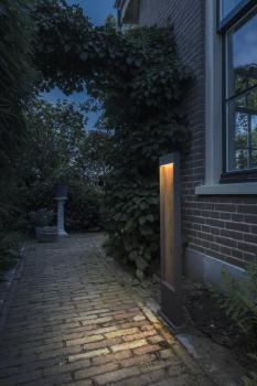 FLATT POLE 100, Outdoor LED Stehleuchte, 3000/4000 K, IP65, anthrazit/braun