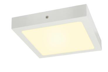 Preview: SENSER 24, Indoor LED Deckenaufbauleuchte eckig weiß 3000 K