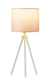 Preview: FENDA, Indoor Tischleuchte weiß ohne Schirm