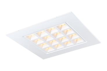 PAVANO 620x620, Indoor LED Deckeneinbauleuchte weiß 3000 K UGR <19
