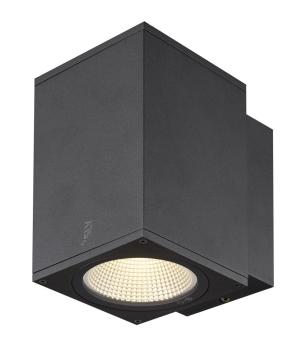 Preview: ENOLA SQUARE M, single Outdoor LED Wandaufbauleuchte anthrazit