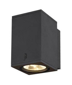 Preview: ENOLA SQUARE M, single Outdoor LED Wandaufbauleuchte anthrazit