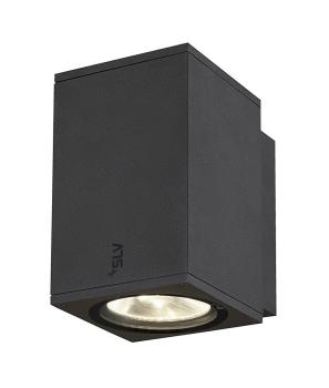 ENOLA SQUARE M, single Outdoor LED Wandaufbauleuchte anthrazit