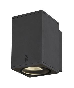 ENOLA SQUARE M, single Outdoor LED Wandaufbauleuchte anthrazit